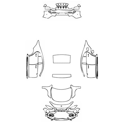 Pre-Cut PPF Mercedes-Benz CLA Coupe AMG CLA 45 2021 - PPF-Kits