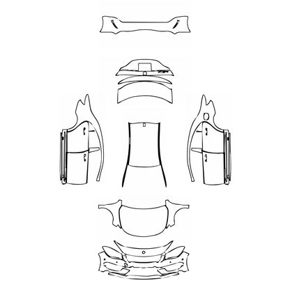 Pre-Cut PPF Mercedes-Benz CLA Coupe AMG Line 2013 - PPF-Kits