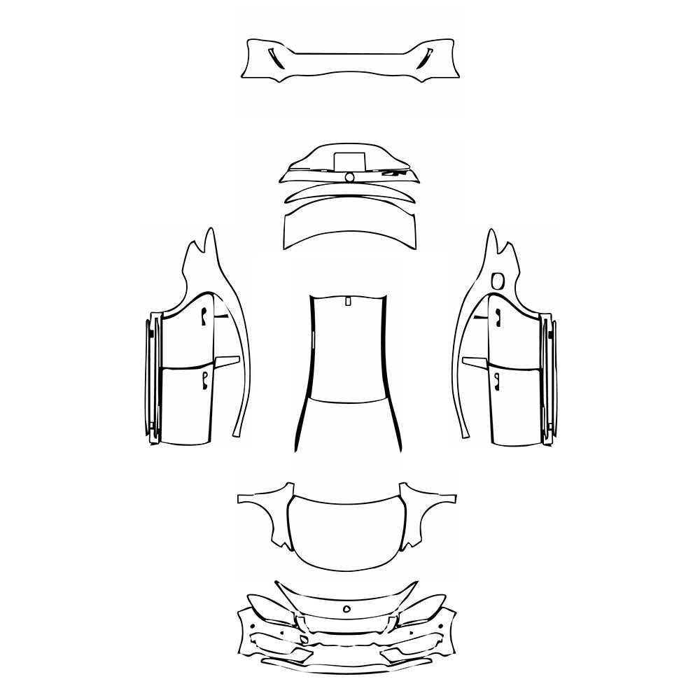 Pre-Cut PPF Mercedes-Benz CLA Coupe AMG Line 2015 - PPF-Kits