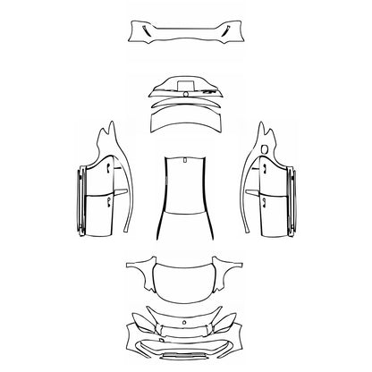 Pre-Cut PPF Mercedes-Benz CLA Coupe AMG Line 2019 - PPF-Kits