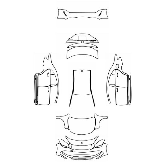 Pre-Cut PPF Mercedes-Benz CLA Coupe AMG Line 2019 - PPF-Kits
