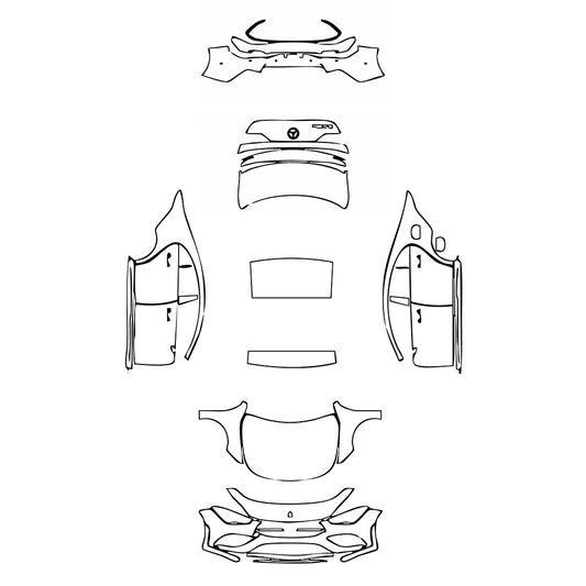 Pre-Cut PPF Mercedes-Benz CLA Coupe AMG Line 2022 - PPF-Kits