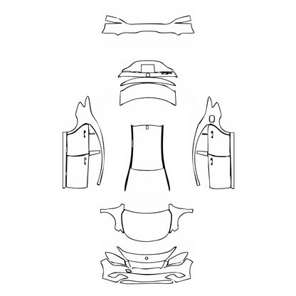 Pre-Cut PPF Mercedes-Benz CLA Coupe Base 2016 - PPF-Kits