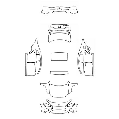 Pre-Cut PPF Mercedes-Benz CLA Coupe Base 2024 - PPF-Kits