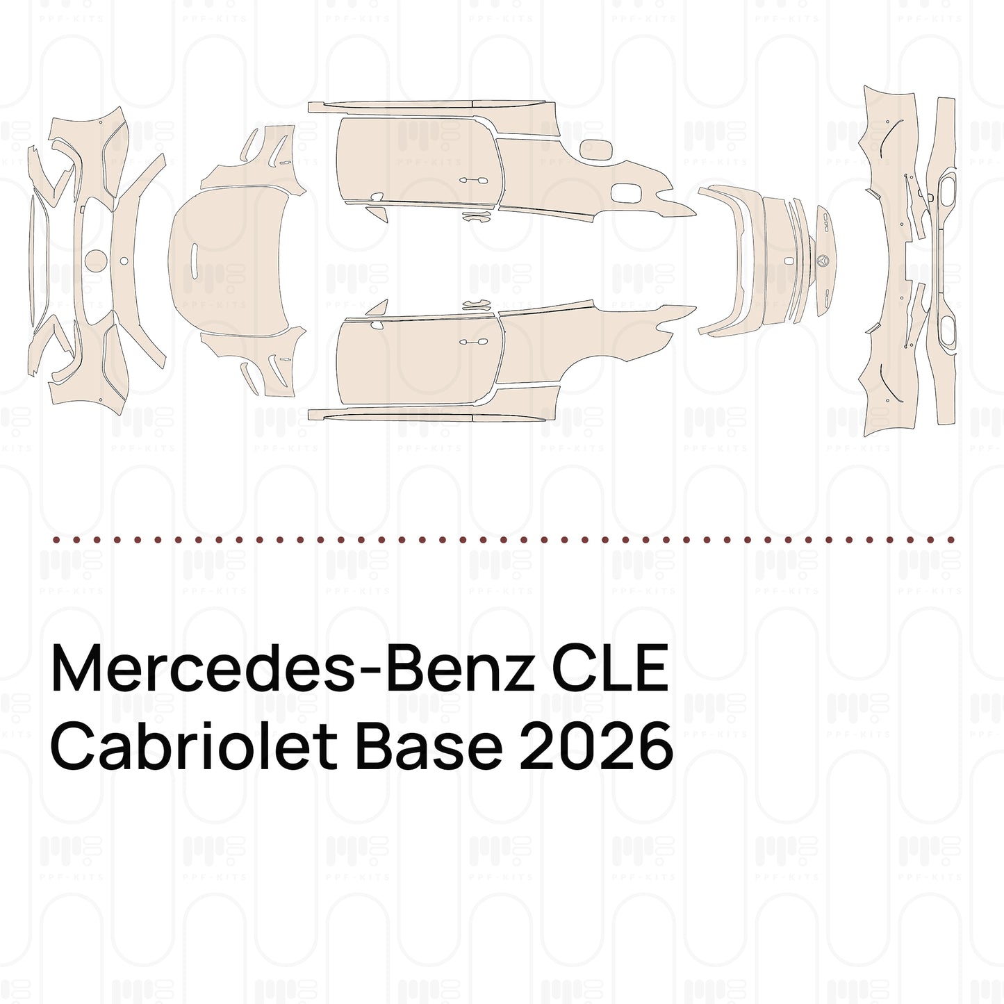 Pre-Cut PPF Mercedes-Benz CLE Cabriolet Base 2026
