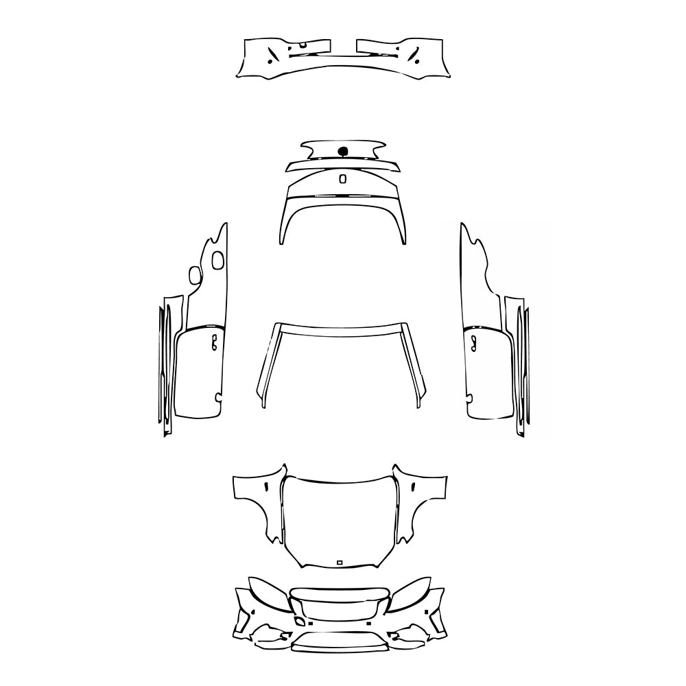 Pre-Cut PPF Mercedes-Benz C Class Cabriolet AMG C43 2022 - PPF-Kits