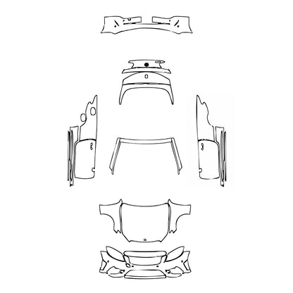 Pre-Cut PPF Mercedes-Benz C Class Cabriolet AMG Line 2020 - PPF-Kits