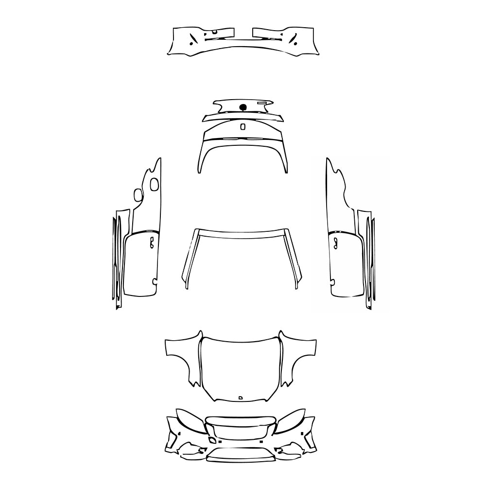 Pre-Cut PPF Mercedes-Benz C Class Cabriolet AMG Line 2022 - PPF-Kits