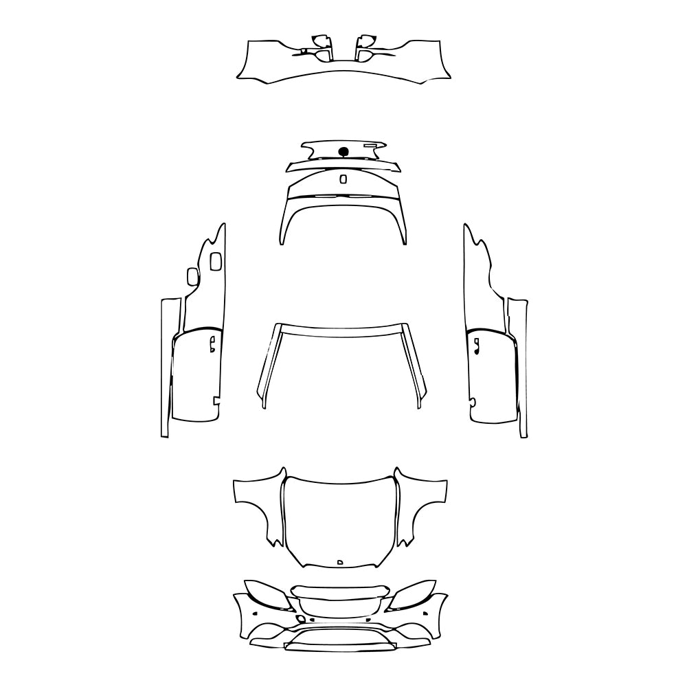 Pre-Cut PPF Mercedes-Benz C Class Cabriolet Base 2021 - PPF-Kits