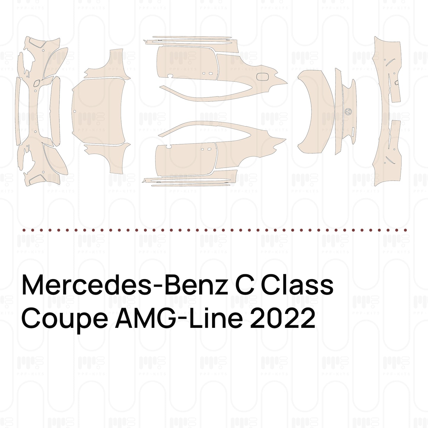 Pre-Cut PPF Mercedes-Benz C Class Coupe AMG-Line 2022