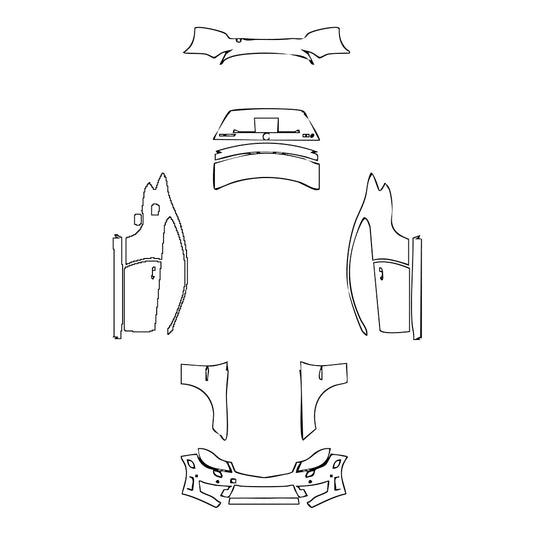 Pre-Cut PPF Mercedes-Benz C Class Coupe AMG C63 2014 - PPF-Kits