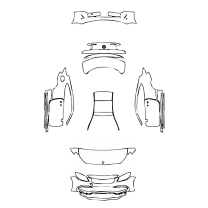 Pre-Cut PPF Mercedes-Benz C Class Coupe AMG C63 S 2022 - PPF-Kits