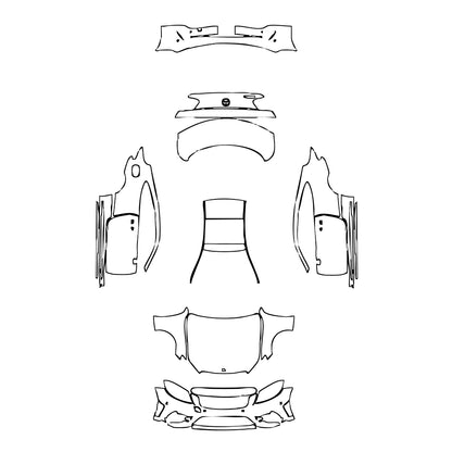 Pre-Cut PPF Mercedes-Benz C Class Coupe AMG Line 2022 - PPF-Kits