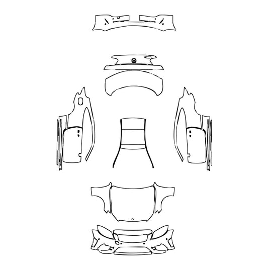 Pre-Cut PPF Mercedes-Benz C Class Coupe AMG Line 2022 - PPF-Kits