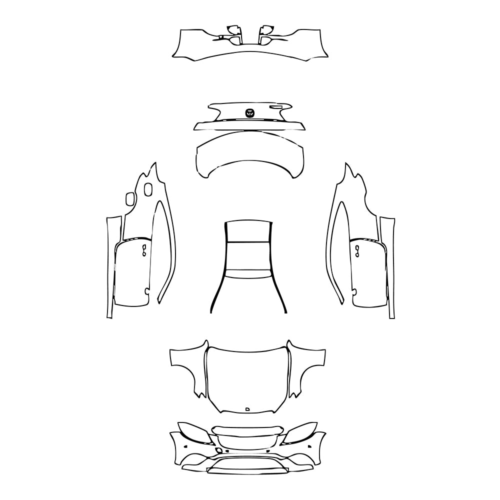 Pre-Cut PPF Mercedes-Benz C Class Coupe Base 2023 - PPF-Kits