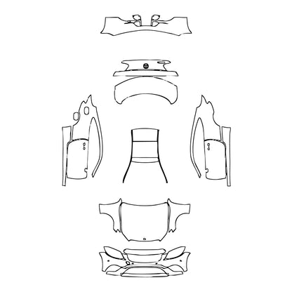 Pre-Cut PPF Mercedes-Benz C Class Coupe Base 2023 - PPF-Kits