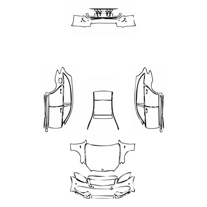 Pre-Cut PPF Mercedes-Benz C Class Estate AMG C43 2016 - PPF-Kits