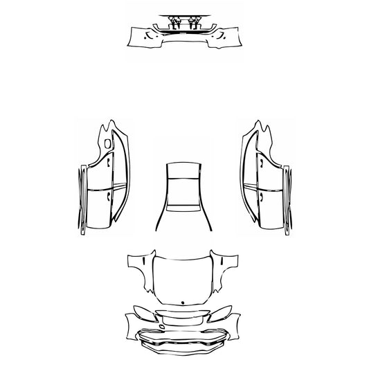 Pre-Cut PPF Mercedes-Benz C Class Estate AMG C63 2017 - PPF-Kits