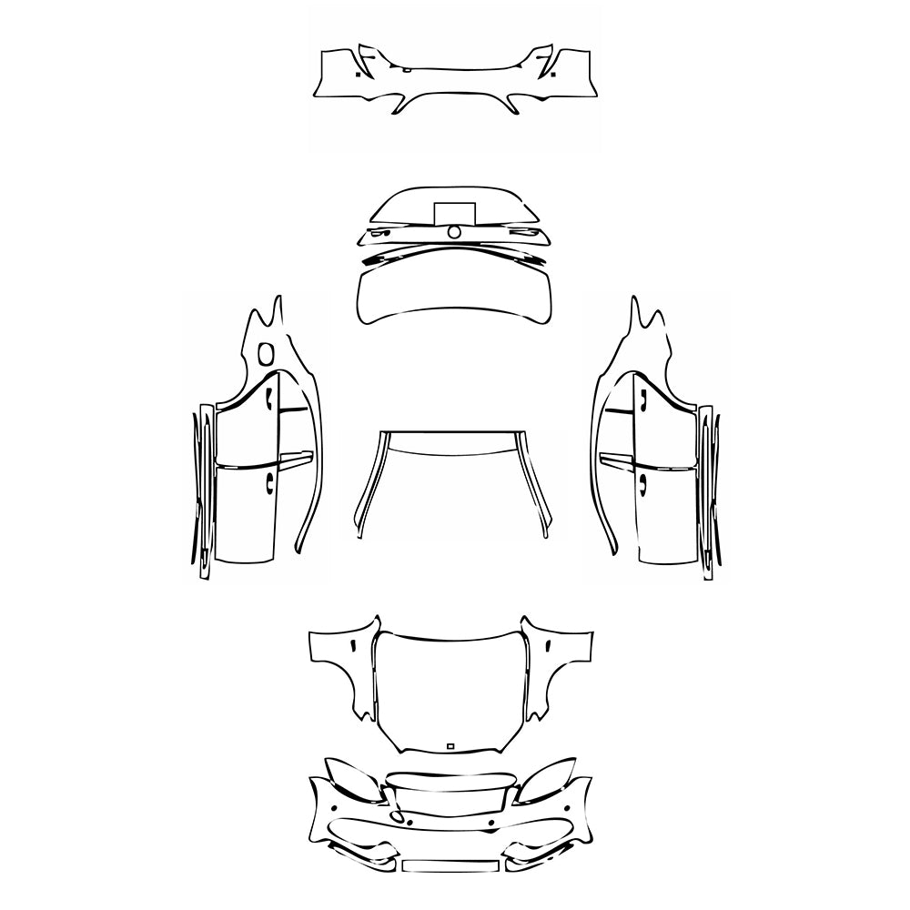 Pre-Cut PPF Mercedes-Benz C Class Sedan AMG C43 2016 - PPF-Kits