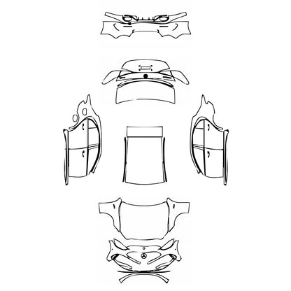 Pre-Cut PPF Mercedes-Benz C Class Sedan AMG C43 2024 - PPF-Kits