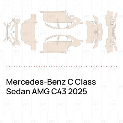 PPF precortado Mercedes-Benz C Class Sedan AMG C43 2025