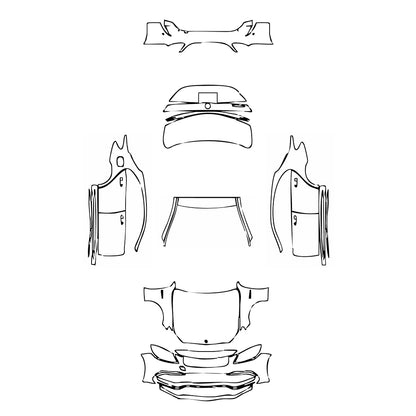 Pre-Cut PPF Mercedes-Benz C Class Sedan AMG C63 2018 - PPF-Kits