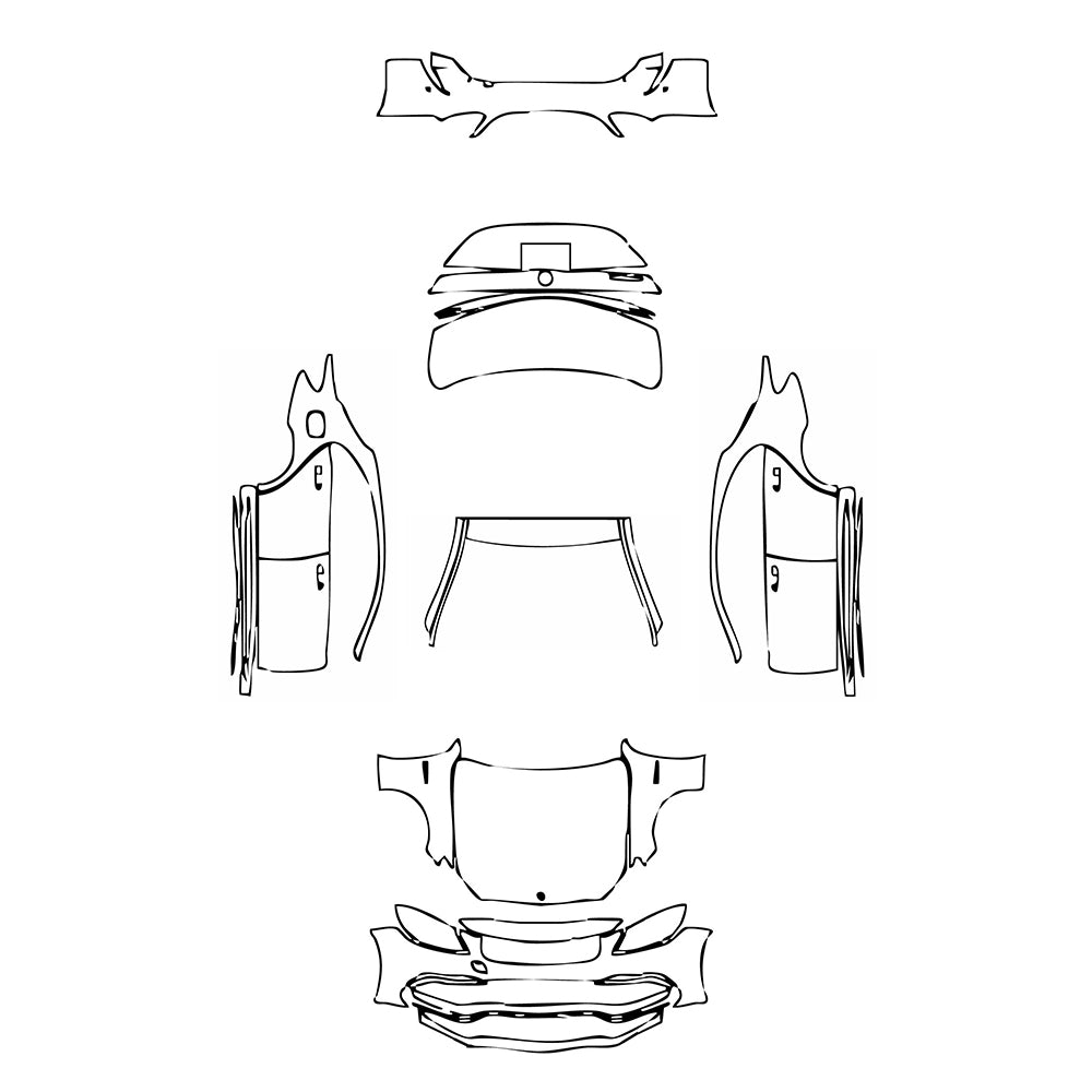 Pre-Cut PPF Mercedes-Benz C Class Sedan AMG C63 2020 - PPF-Kits