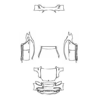 Pre-Cut PPF Mercedes-Benz C Class Sedan AMG C63 S 2019 - PPF-Kits