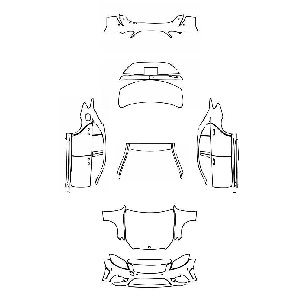 Pre-Cut PPF Mercedes-Benz C Class Sedan AMG Line Extended Wheelbase 2020 - PPF-Kits
