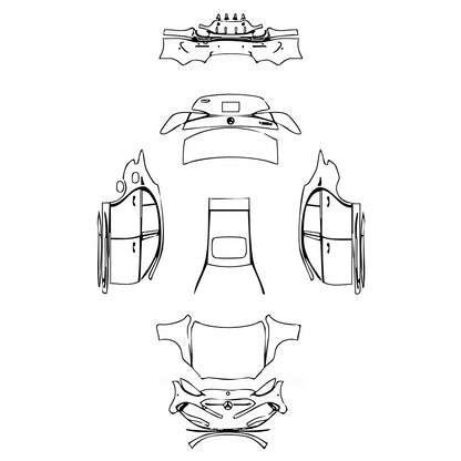 Pre-Cut PPF Mercedes-Benz C Class Sedan AMG Line Extended Wheelbase 2023 - PPF-Kits
