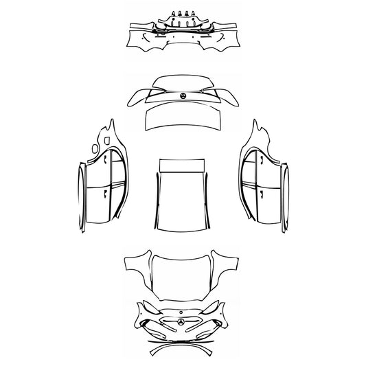 Pre-Cut PPF Mercedes-Benz C Class Sedan AMG Line Standard Wheelbase 2024 - PPF-Kits