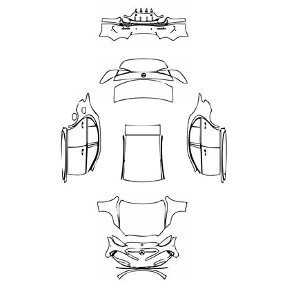 Pre-Cut PPF Mercedes-Benz C Class Sedan AMG Line Standard Wheelbase 2025 - PPF-Kits