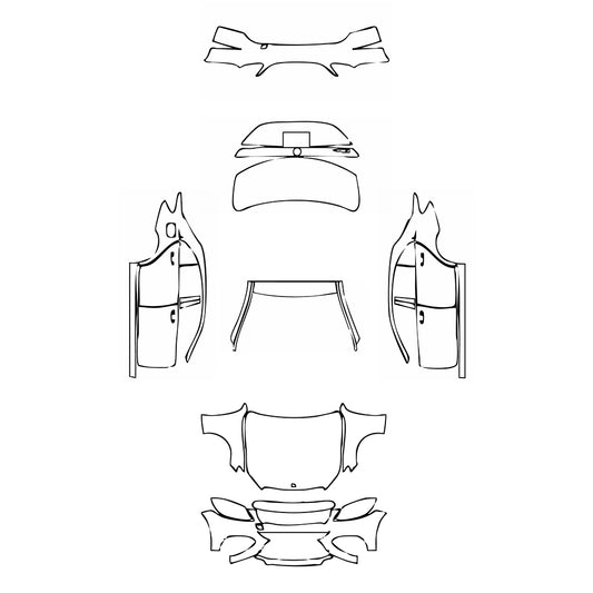 Pre-Cut PPF Mercedes-Benz C Class Sedan Base Extended Wheelbase 2017 - PPF-Kits