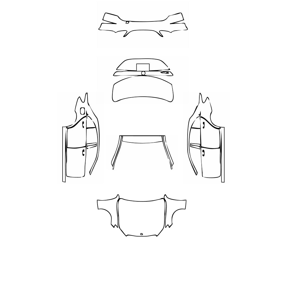 Pre-Cut PPF Mercedes-Benz C Class Sedan Base Extended Wheelbase 2019 - PPF-Kits