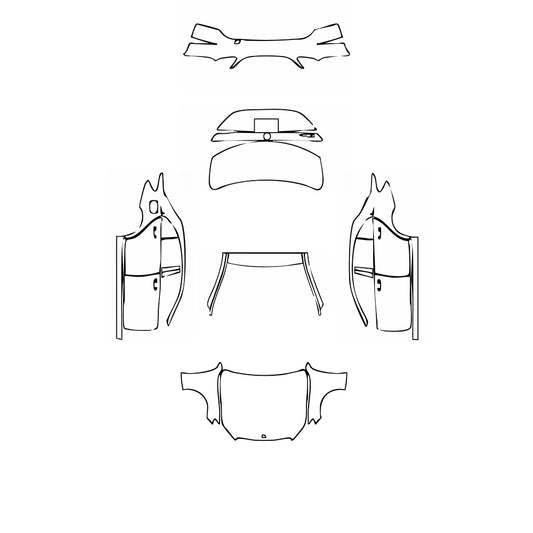 Pre-Cut PPF Mercedes-Benz C Class Sedan Base Extended Wheelbase 2019 - PPF-Kits