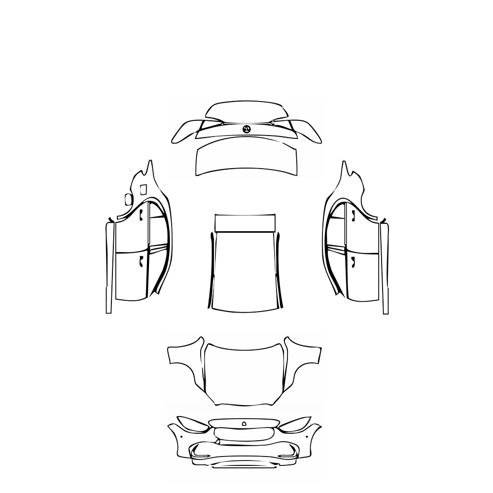 Pre-Cut PPF Mercedes-Benz C Class Sedan Base Standard Wheelbase 2022 - PPF-Kits