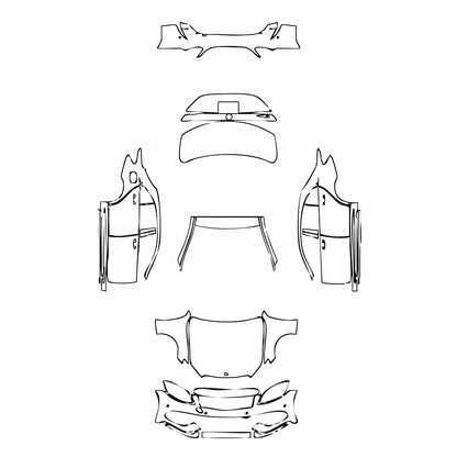 Pre-Cut PPF Mercedes-Benz C Class Sedan Sport Extended Wheelbase 2017 - PPF-Kits
