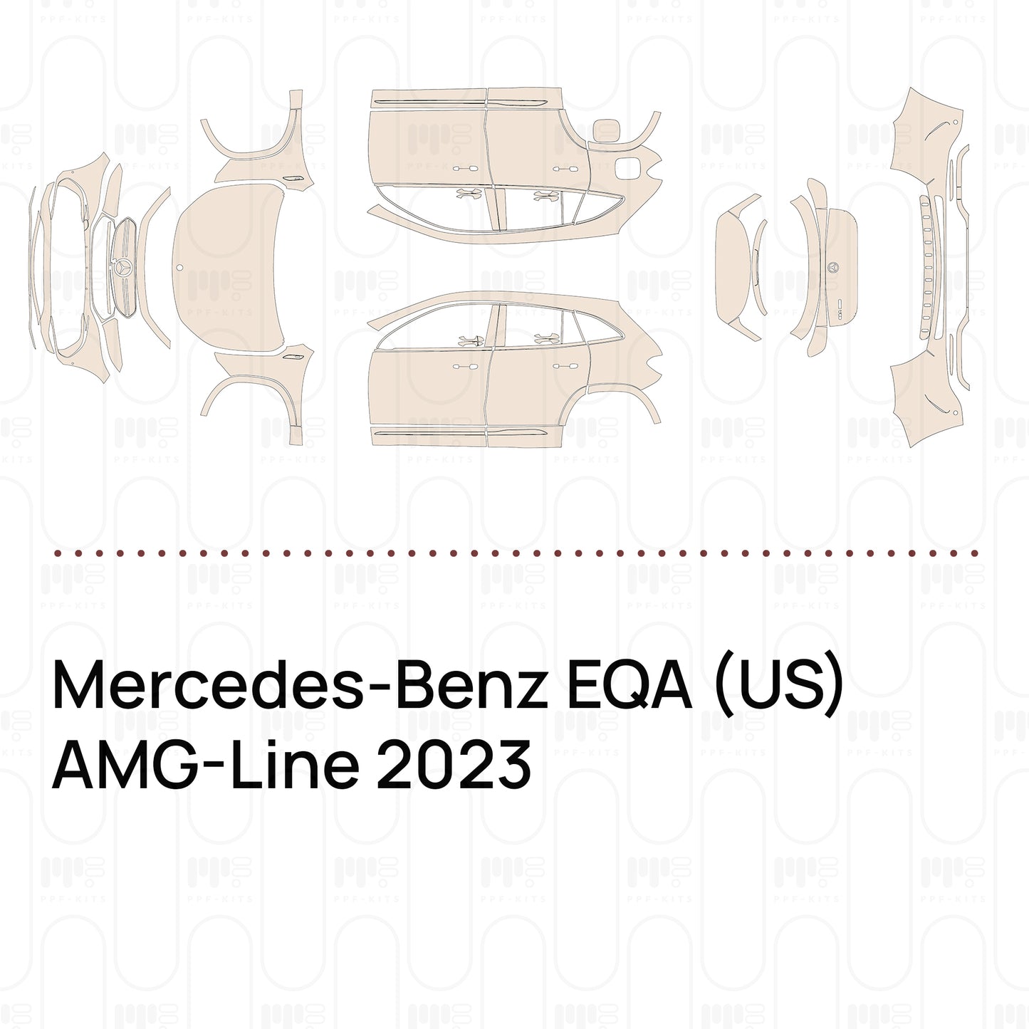 Pre-Cut PPF Mercedes-Benz EQA (US) AMG-Line 2023
