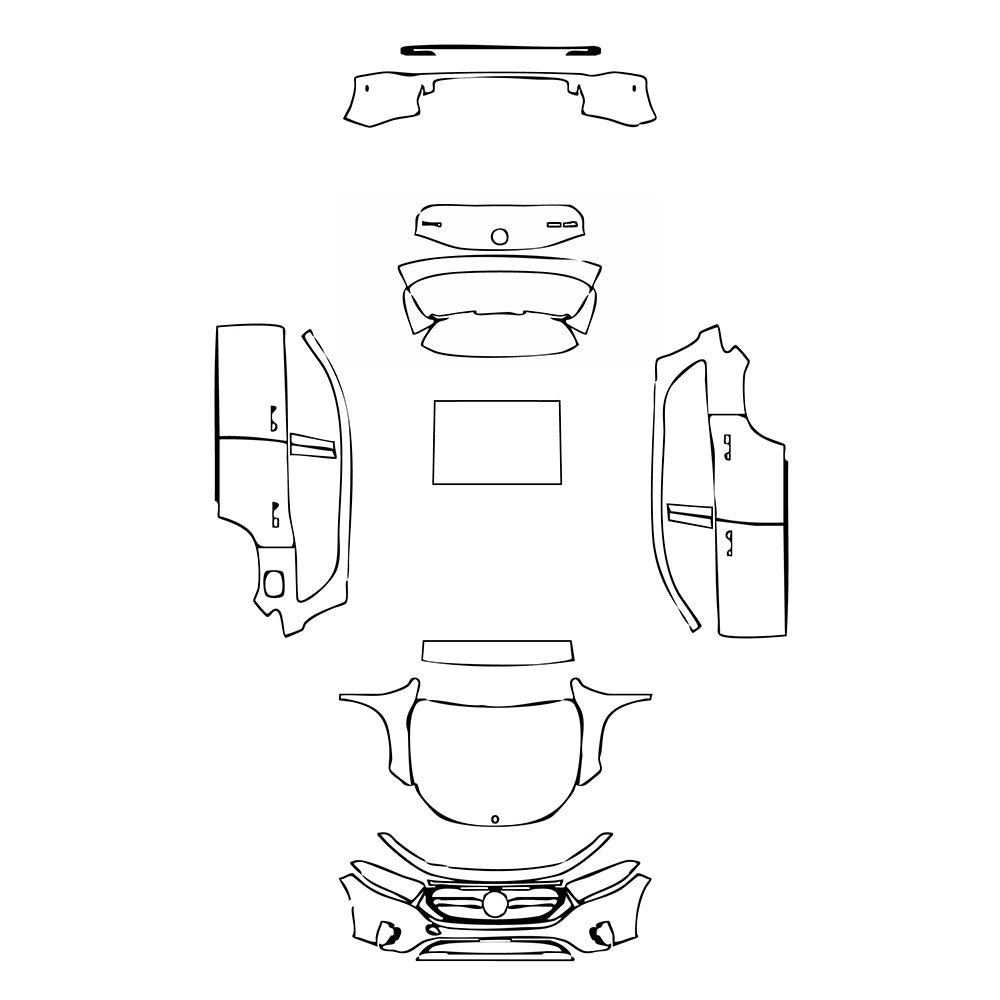 Pre-Cut PPF Mercedes-Benz EQB Base 2022 - PPF-Kits