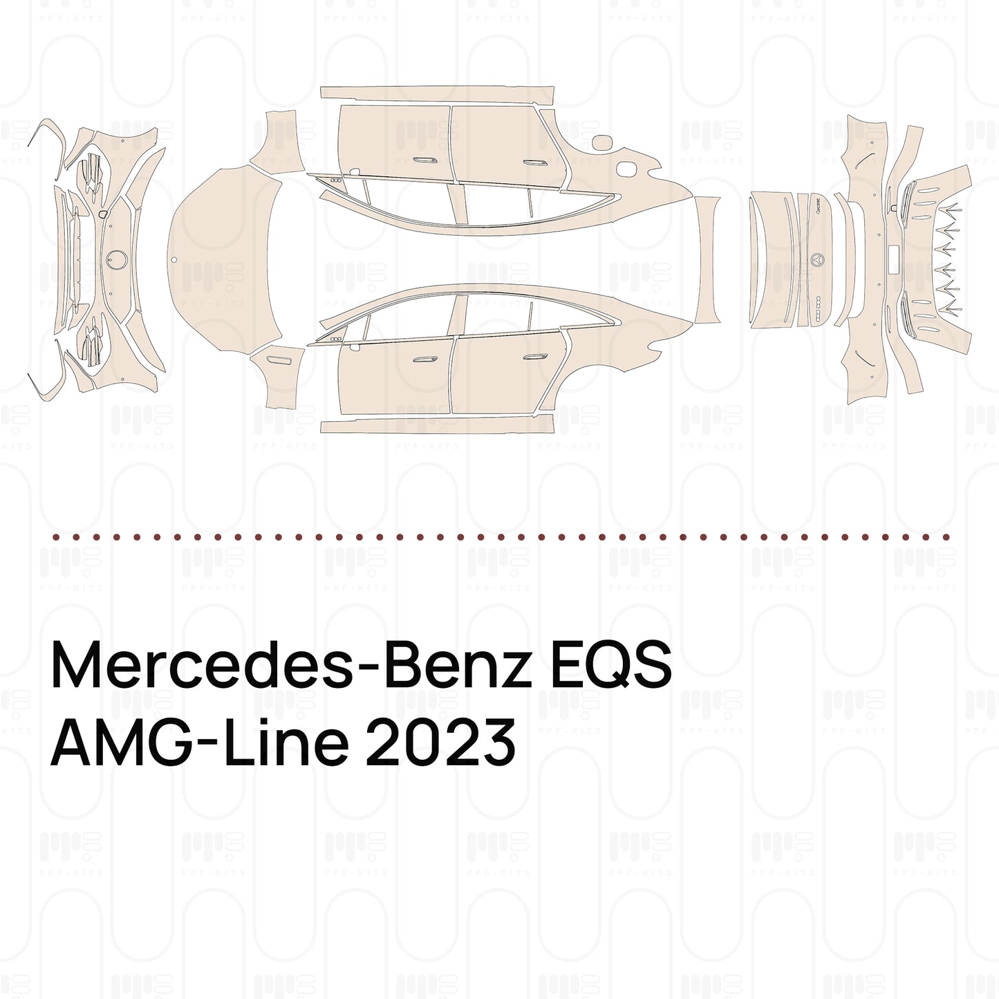 PPF precortado Mercedes-Benz EQS AMG-Line 2023