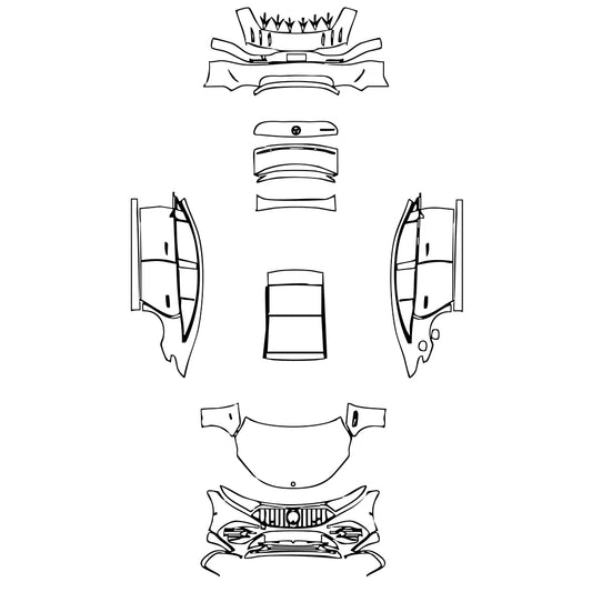 Pre-Cut PPF Mercedes-Benz EQS AMG 53 2023 - PPF-Kits