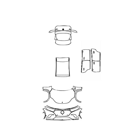 Pre-Cut PPF Mercedes-Benz EQS SUV 450 4MATIC 2024 - PPF-Kits