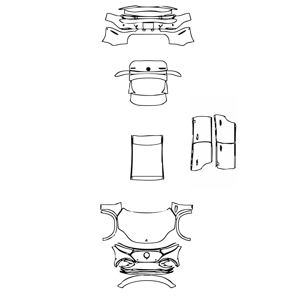 Pre-Cut PPF Mercedes-Benz EQS SUV 580 4MATIC 2023 - PPF-Kits