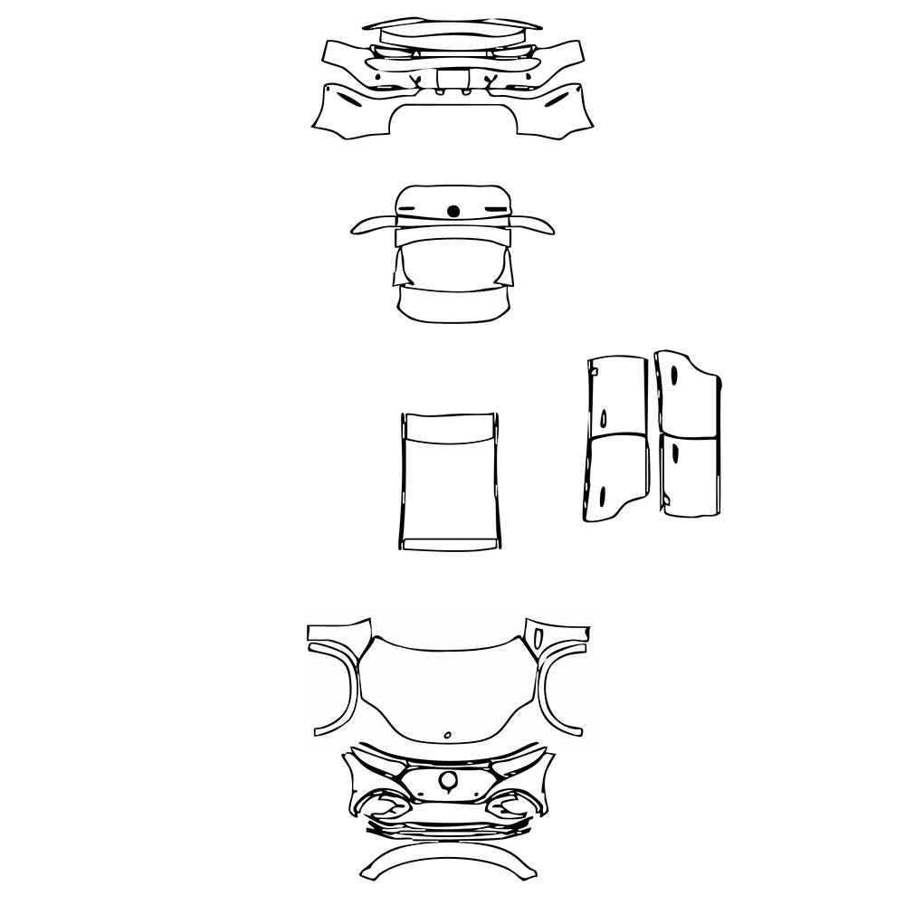 Pre-Cut PPF Mercedes-Benz EQS SUV 580 4MATIC 2025 - PPF-Kits