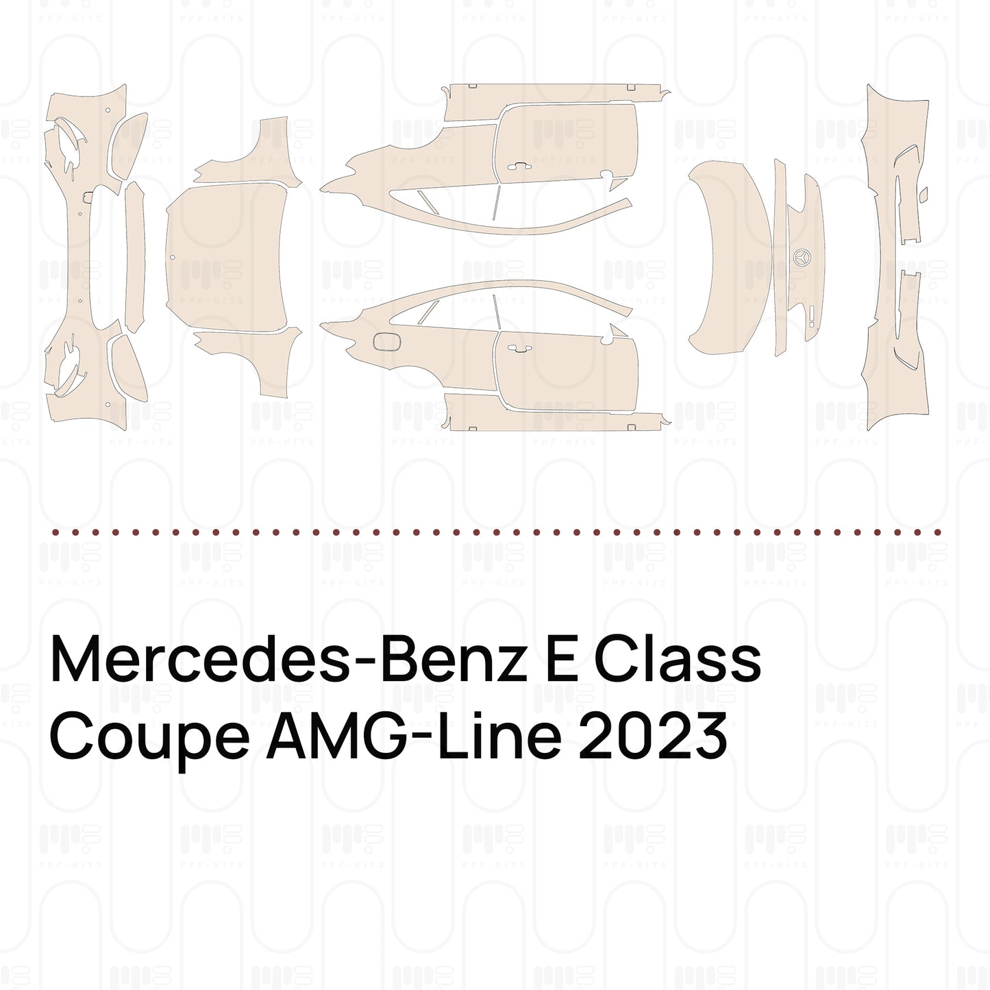 PPF precortado Mercedes-Benz E Class Coupe AMG-Line 2023