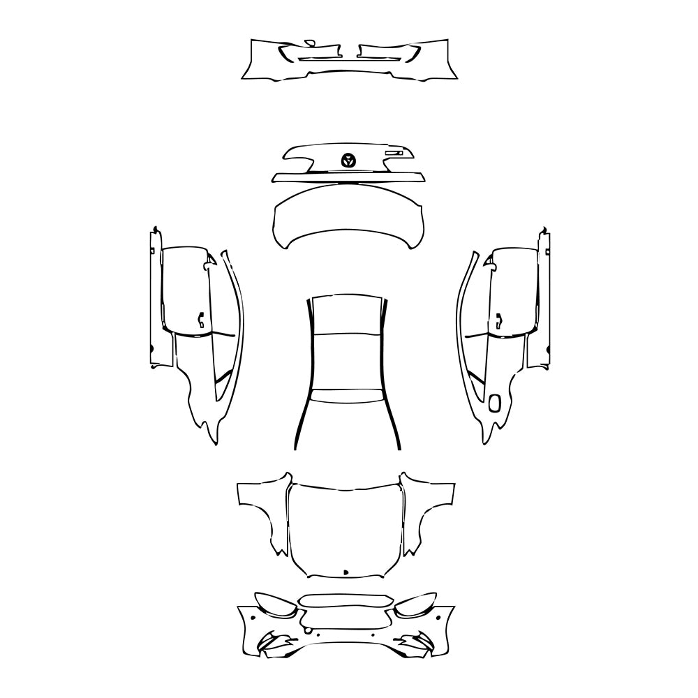 Pre-Cut PPF Mercedes-Benz E Class Coupe AMG Line 2021 - PPF-Kits