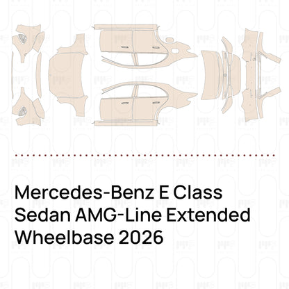 PPF precortado Mercedes-Benz E Class Sedan AMG-Line Extended Wheelbase 2026
