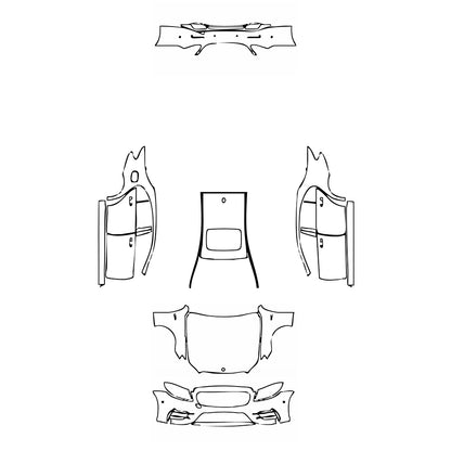 Pre-Cut PPF Mercedes-Benz E Class Sedan AMG E43 2019 - PPF-Kits