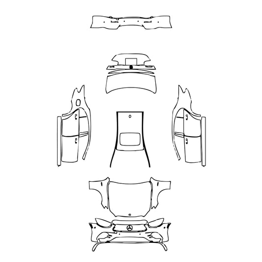 Pre-Cut PPF Mercedes-Benz E Class Sedan AMG E53 2022 - PPF-Kits