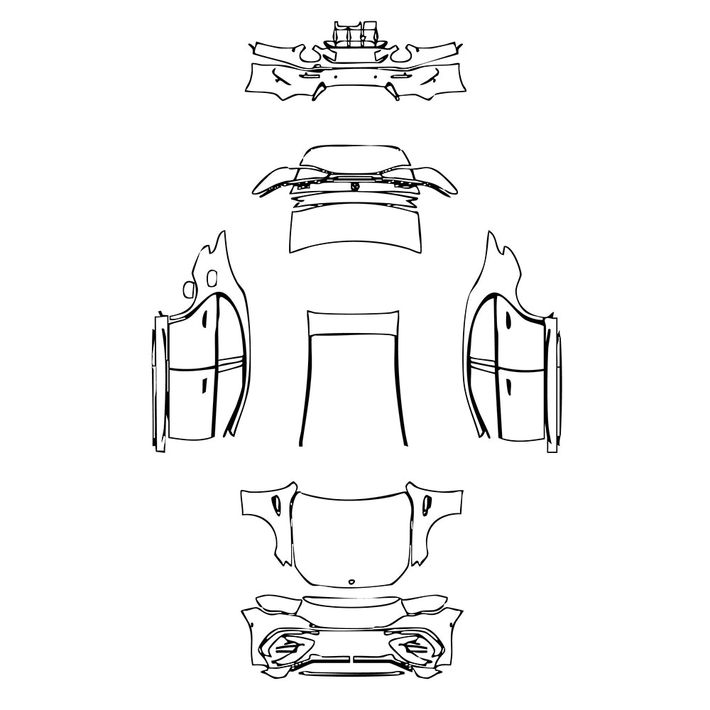 Pre-Cut PPF Mercedes-Benz E Class Sedan AMG E53 2024 - PPF-Kits